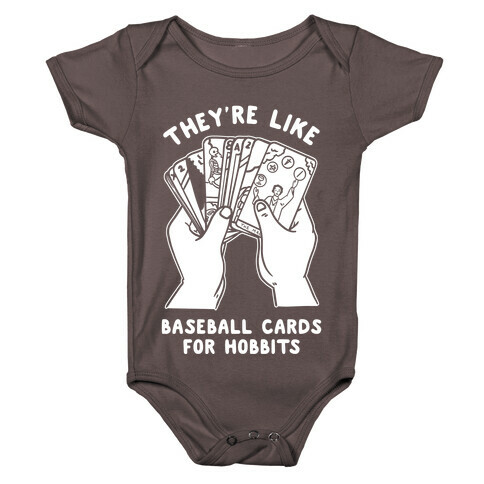 They're Like Baseball Cards for Hobbits Baby One-Piece