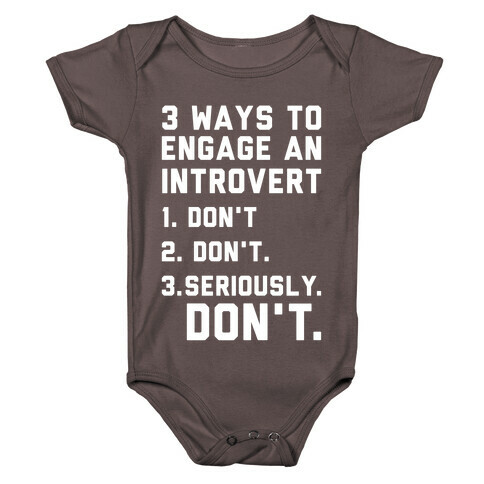 3 Ways to Engage in Introvert Don't Baby One-Piece