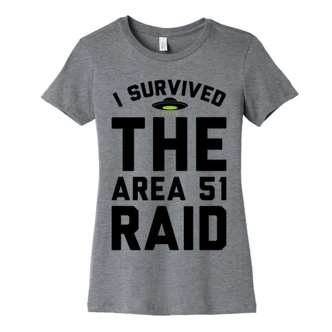 I Survived The Area 51 Raid Parody Womens T-Shirt