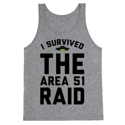 I Survived The Area 51 Raid Parody Tank Top