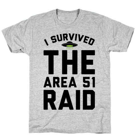 I Survived The Area 51 Raid Parody T-Shirt
