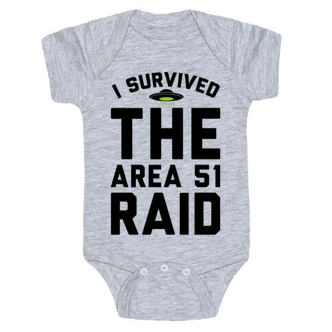 I Survived The Area 51 Raid Parody Baby One-Piece