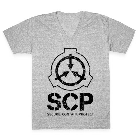SCP Secure. Contain. Protect V-Neck Tee Shirt
