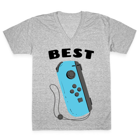 Best Friends Joycon Blue V-Neck Tee Shirt