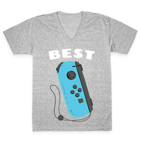 Best Friends Joycon Blue V-Neck Tee Shirt