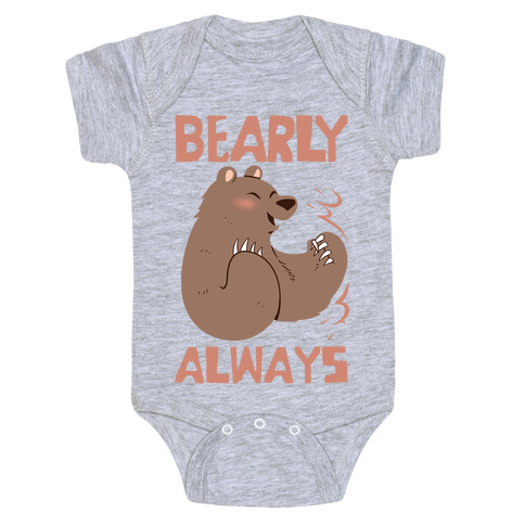 Bearly Apart, Always Together (Left) Baby One-Piece