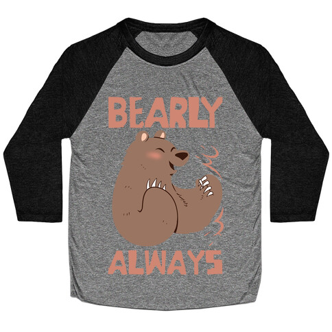 Bearly Apart, Always Together (Left) Baseball Tee