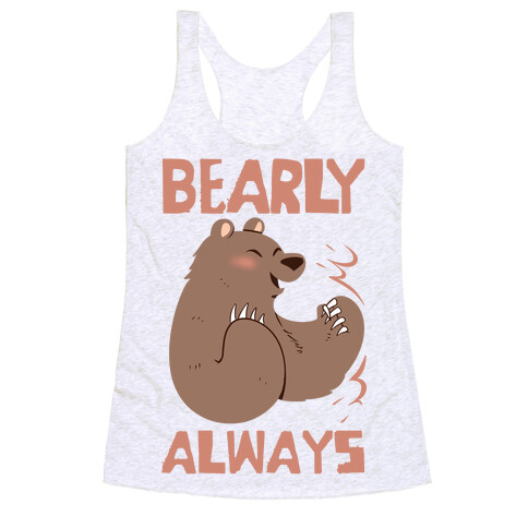 Bearly Apart, Always Together (Left) Racerback Tank Top