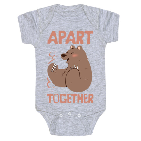 Bearly Apart, Always Together (Right) Baby One-Piece