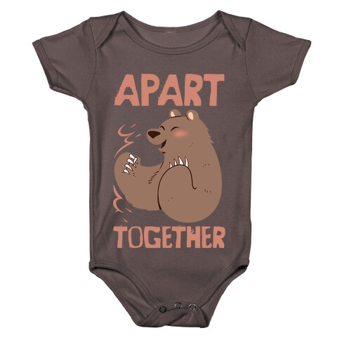 Bearly Apart, Always Together (Right) Baby One-Piece