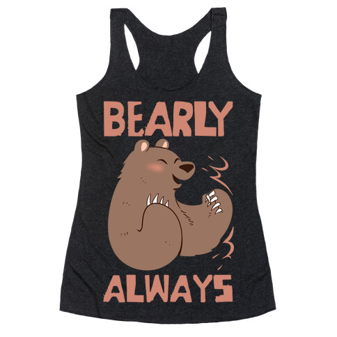 Bearly Apart, Always Together (Left) Racerback Tank Top