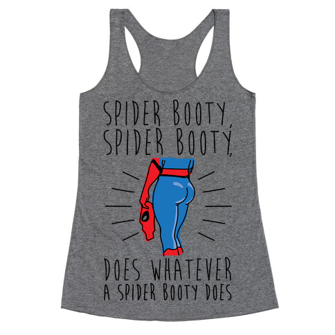 Spider Booty Parody Racerback Tank Top