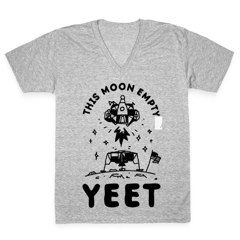 This Moon Empty YEET V-Neck Tee Shirt