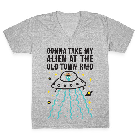 Old Town Raid V-Neck Tee Shirt
