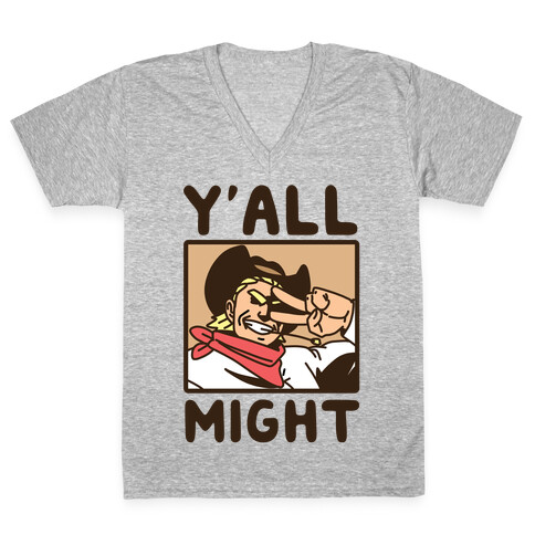 Y'All Might V-Neck Tee Shirt