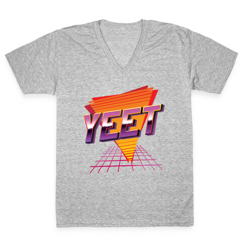 Retro YEET V-Neck Tee Shirt