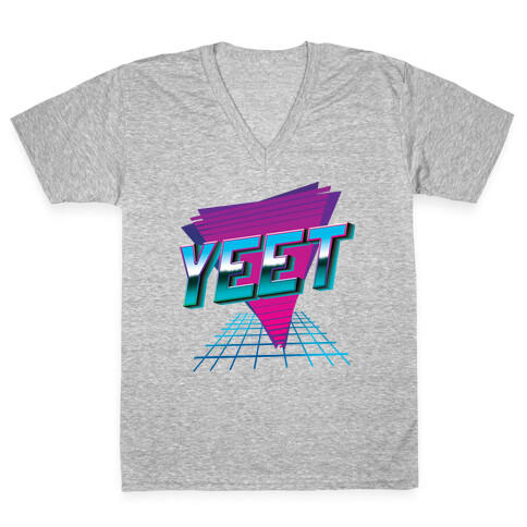 Retro YEET V-Neck Tee Shirt