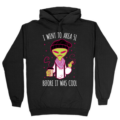 I Went To Area 51 BEFORE It Was Cool Hooded Sweatshirt