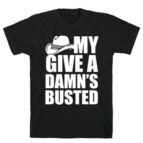 My Give a Damn's Busted White Print T-Shirt