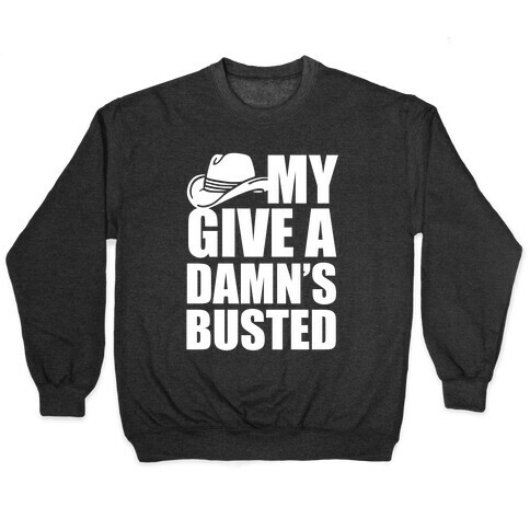 My Give a Damn's Busted White Print Pullover
