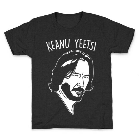 Keanu Yeets Parody White Print Kids T-Shirt