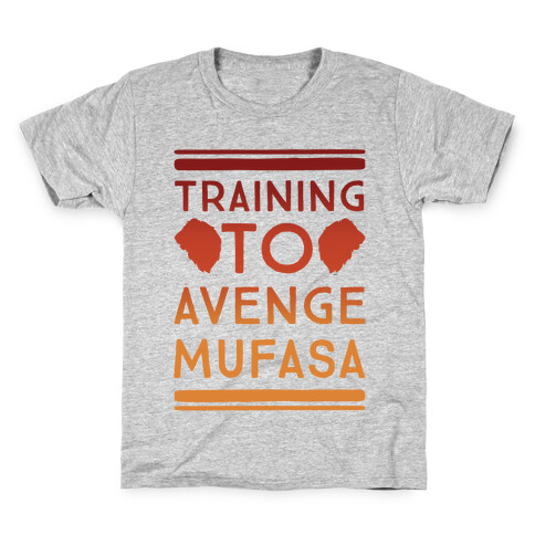 Training To Avenge Mufasa Parody White Print Kids T-Shirt