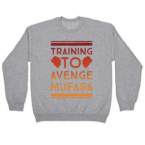 Training To Avenge Mufasa Parody White Print Pullover