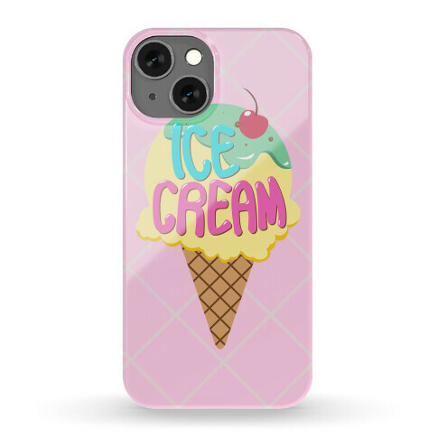 Pastel Ice Cream Cone Phone Case