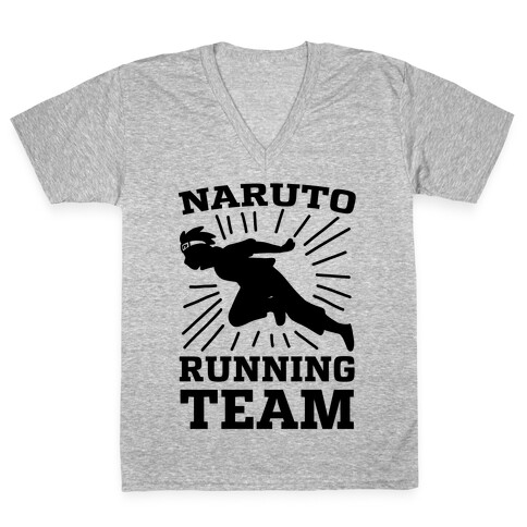 Naruto Running Team V-Neck Tee Shirt