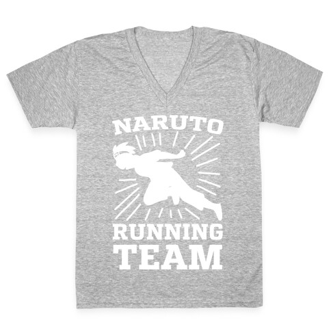 Naruto Running Team V-Neck Tee Shirt