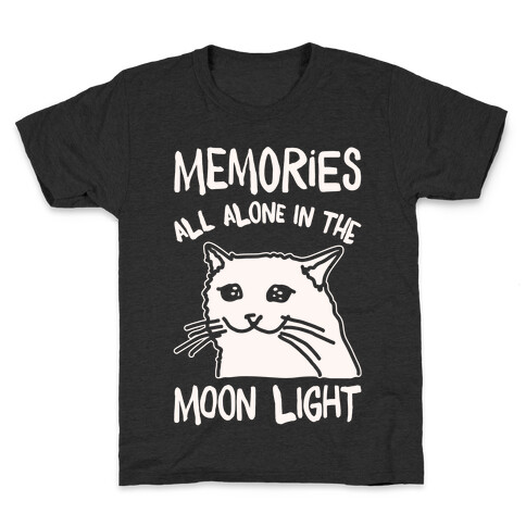 Memories All Alone In The Moonlight Parody White Print Kids T-Shirt