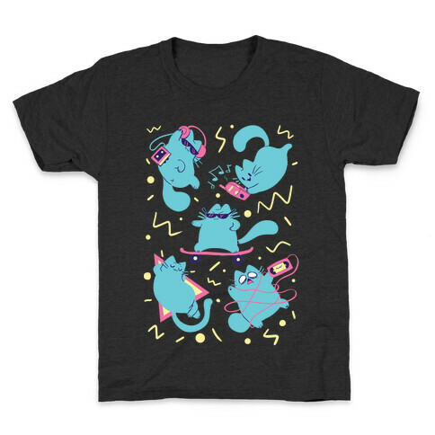 90's Cats Pattern Kids T-Shirt