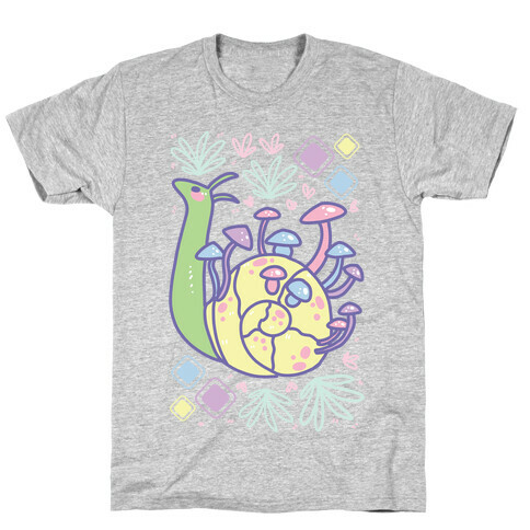 Pastel Mushroom Snail T-Shirt