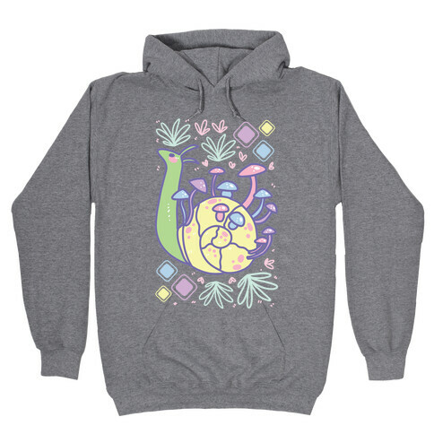 Pastel Mushroom Snail Hooded Sweatshirt