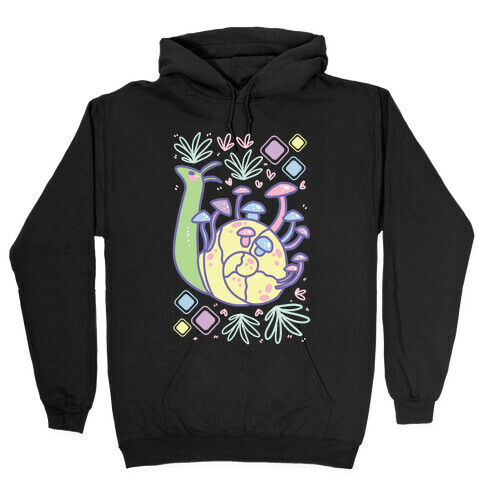 Pastel Mushroom Snail Hooded Sweatshirt