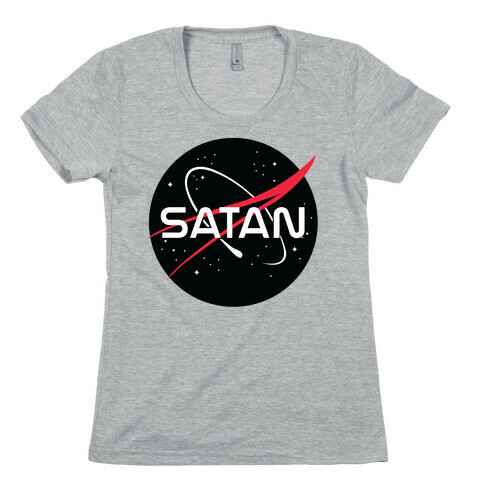 Nasa Satan Parody Womens T-Shirt