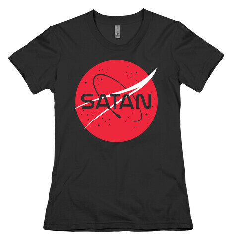 Nasa Satan Parody Womens T-Shirt