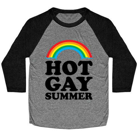Hot Gay Summer Parody Baseball Tee