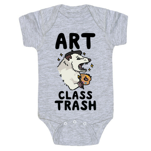 Art Class Trash Opossum Baby One-Piece