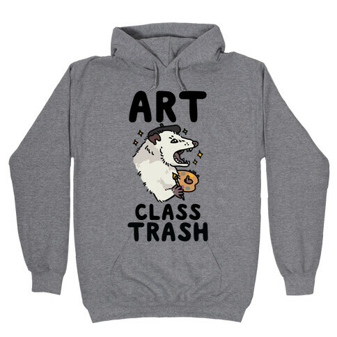 Art Class Trash Opossum Hooded Sweatshirt