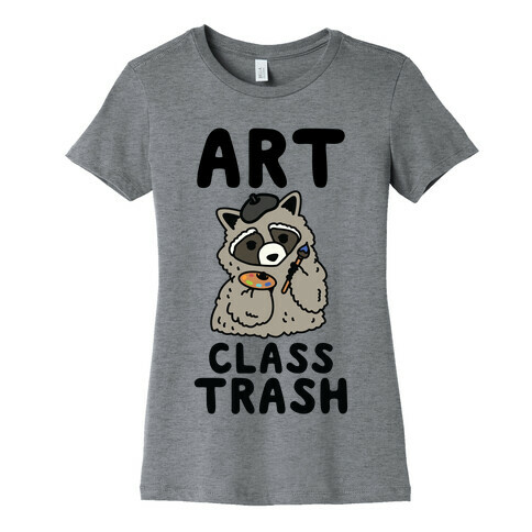 Art Class Trash Raccoon Womens T-Shirt