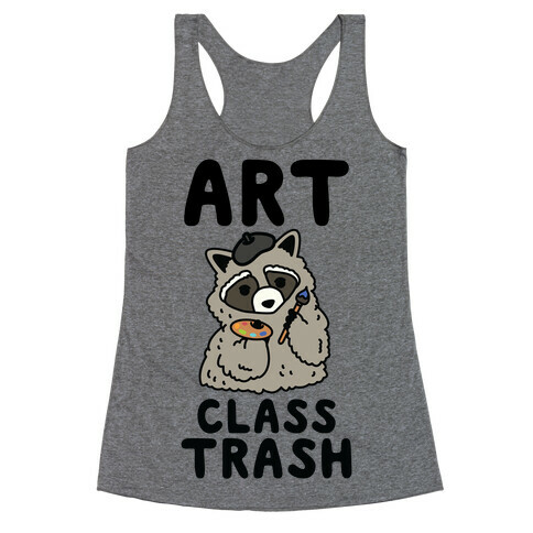 Art Class Trash Raccoon Racerback Tank Top