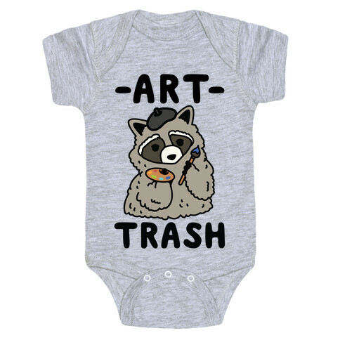 Art Trash Raccoon Baby One-Piece