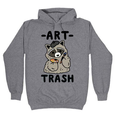 Art Trash Raccoon Hooded Sweatshirt