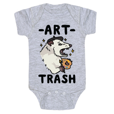Art Trash Possum Baby One-Piece