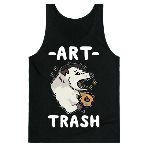 Art Trash Possum Tank Top