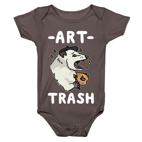 Art Trash Possum Baby One-Piece