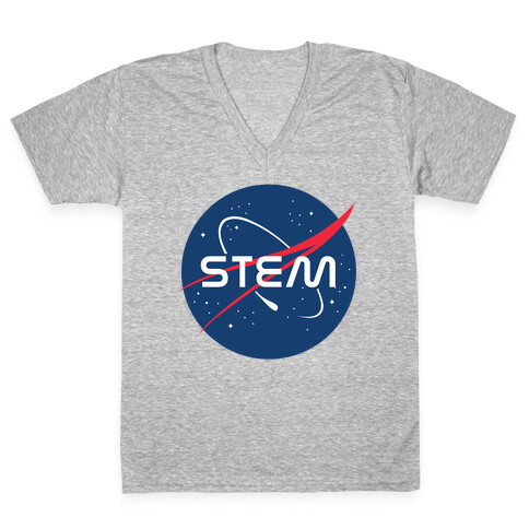 STEM NASA Parody V-Neck Tee Shirt