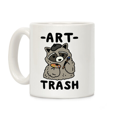 Art Trash Raccoon Coffee Mug