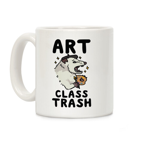 Art Class Trash Opossum Coffee Mug